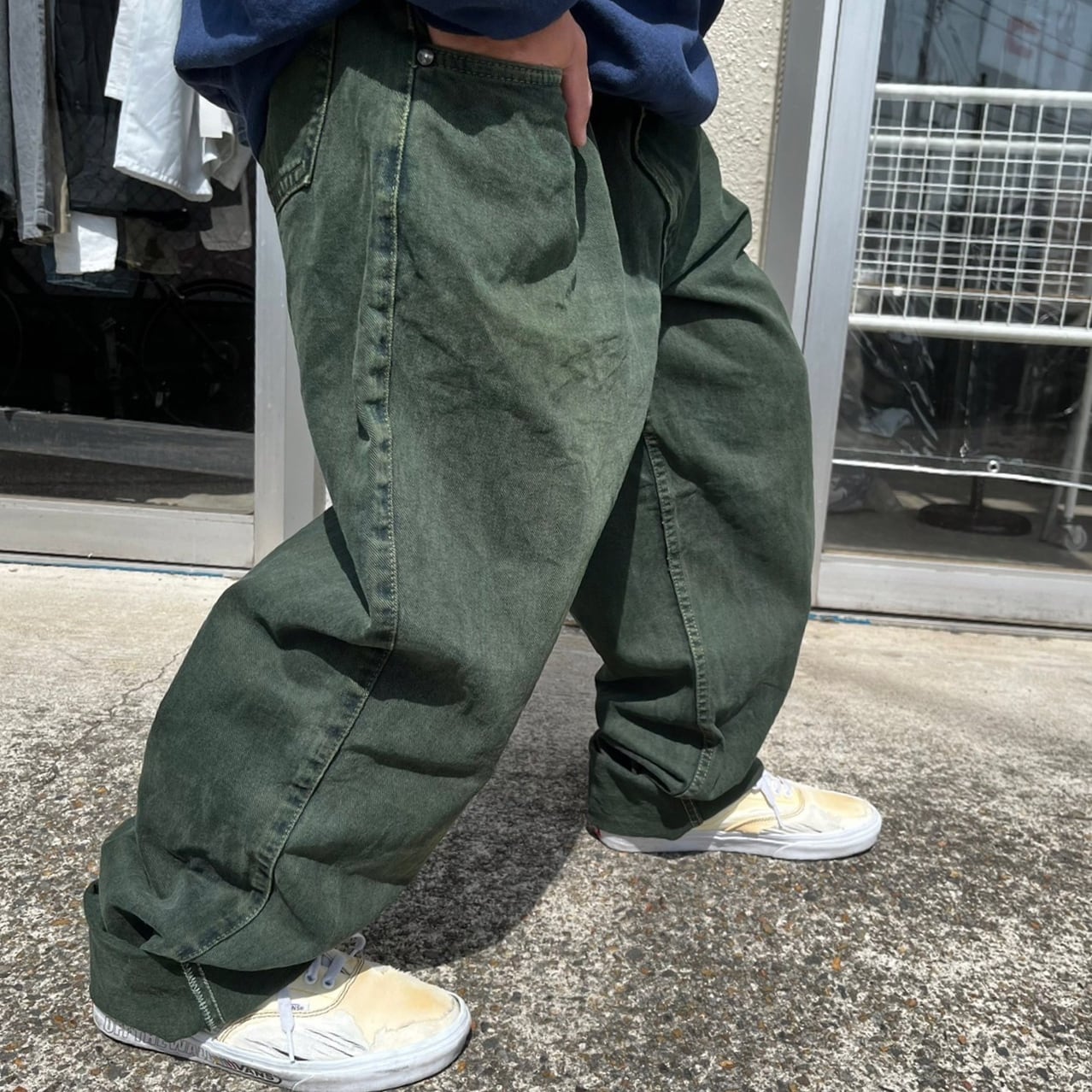 早い者勝ち】LEVI'S LOOSE シルバータブ グリーン デニム | gulatilaw.com