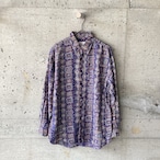 patterned silk shirt