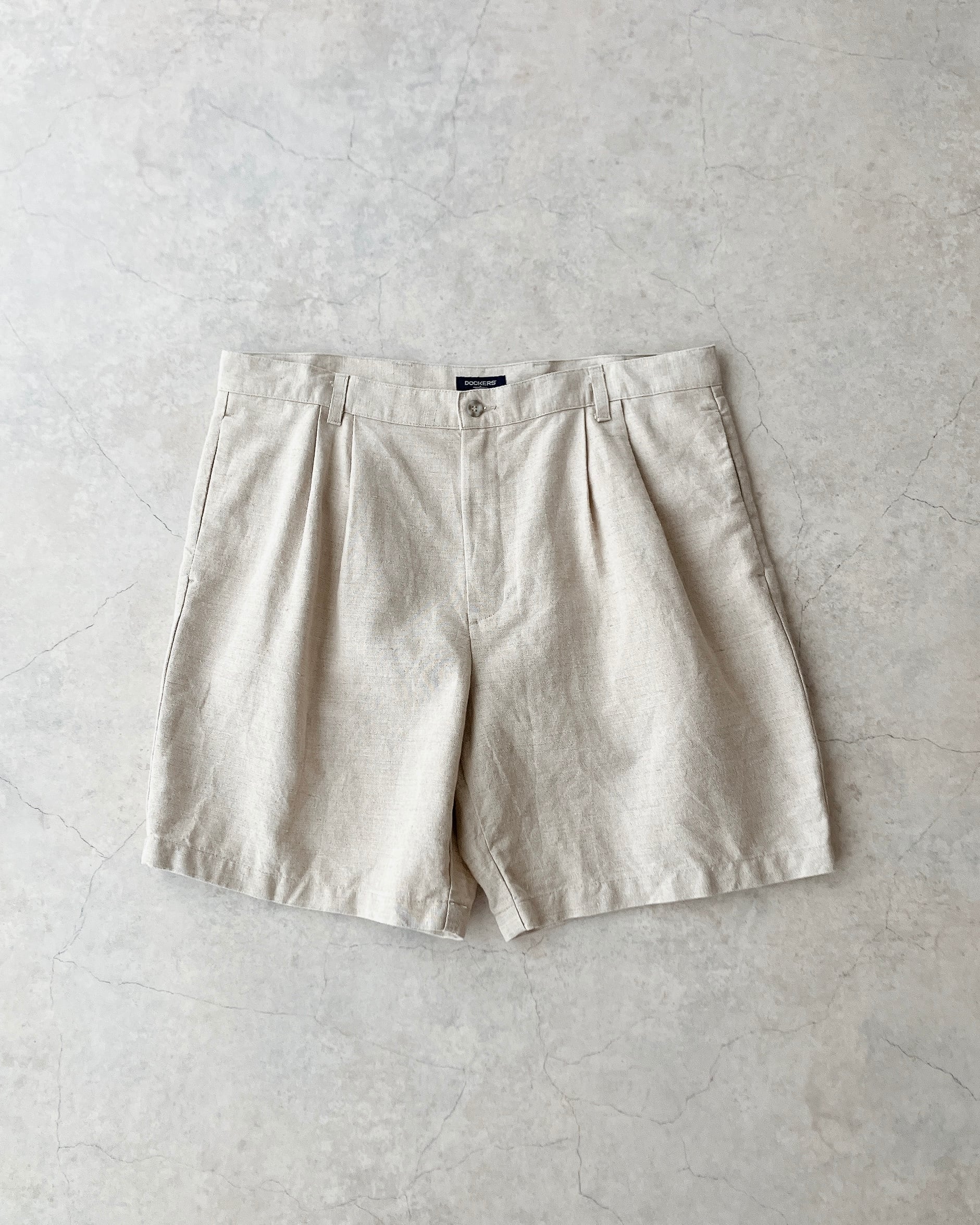 90s Perry Ellis Rayon Blend Herringbone 2-Tuck Slacks / ペリー