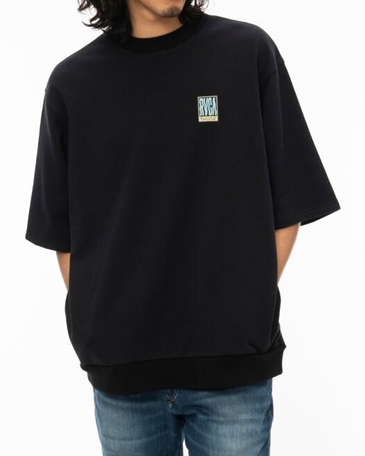 RVCA (ルーカ) REACTOR CR ST 半袖 スウェット BLK (ブラック) BC041007