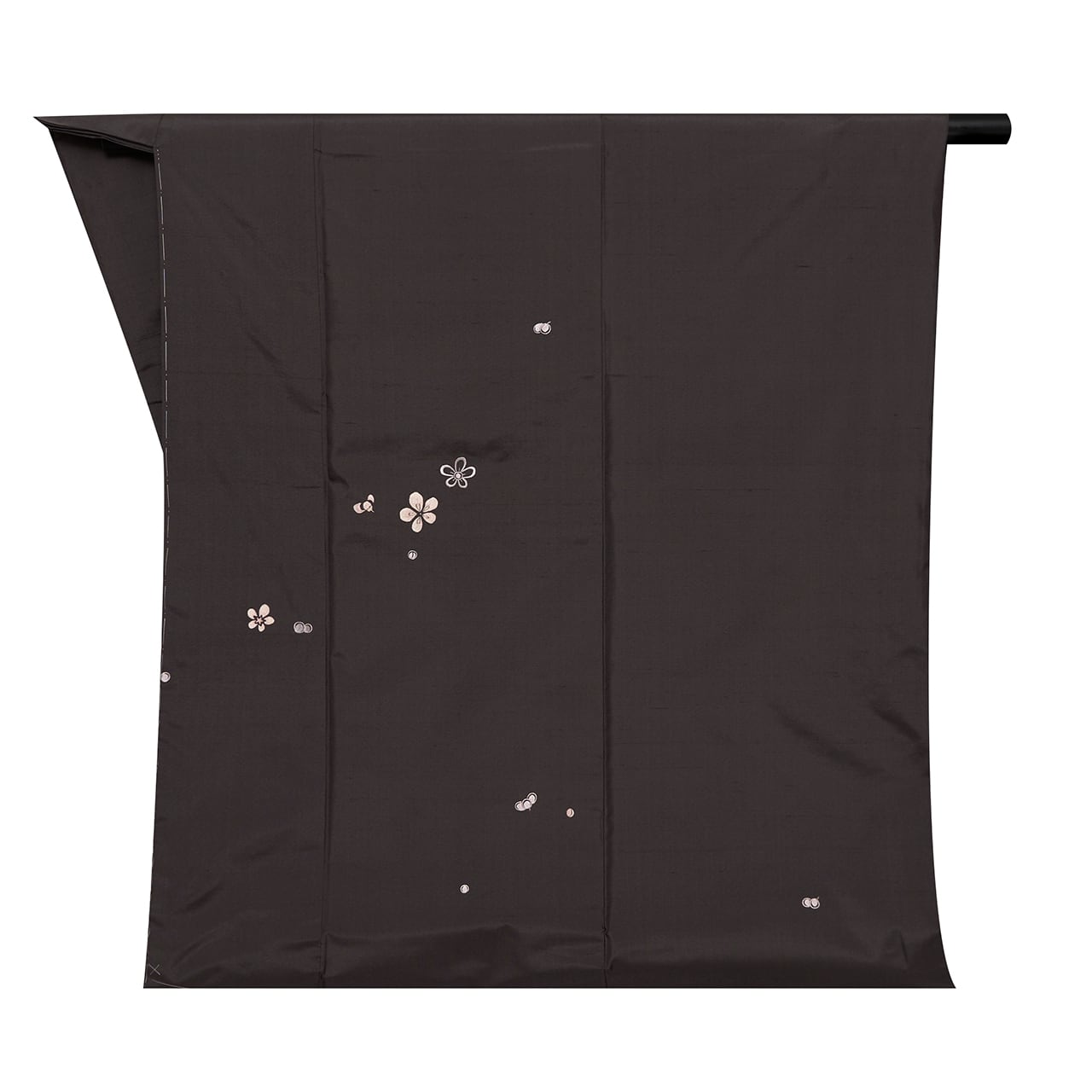 梅のお花の模様 刺繍 大島紬附下 袷着物【未着用品】 | かわの屋