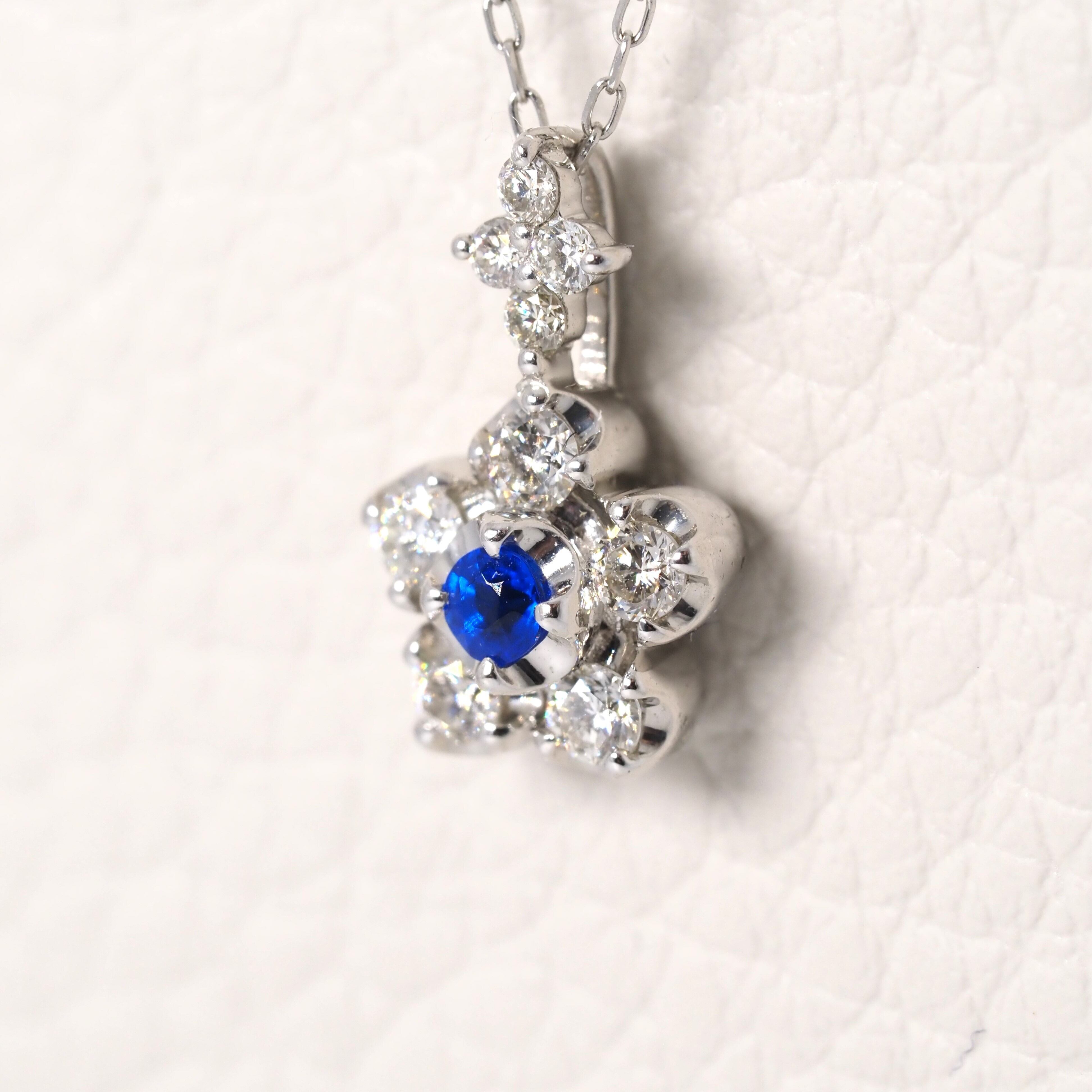 アウイナイト 0.04ct D0.20ct ネックレス pt900/pt850 | fortejewelry