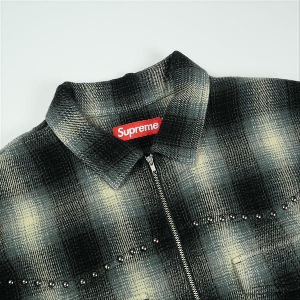 Size【L】 SUPREME シュプリーム 25FW Studded Shadow Plaid Zip Up