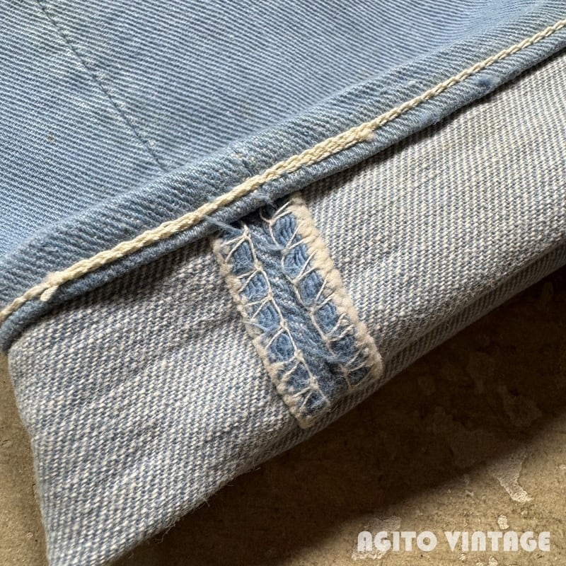 60's LEVI'S リーバイス 500L FADE BLUE DENIM フェードブルーデニム