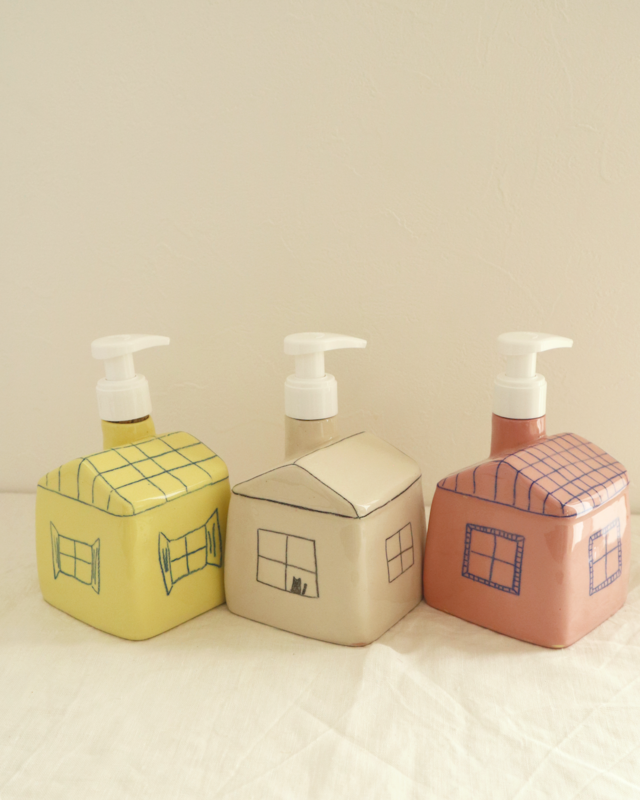Top Top ハンドメイド 陶器のハンドソープ・ディスペンサー /Rose