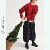 【２color】灯りのリズムで編む林檎のニット《P0315》