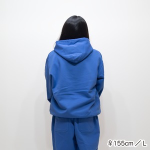 DAVRYU leopard REV HOODIE [ブルー]