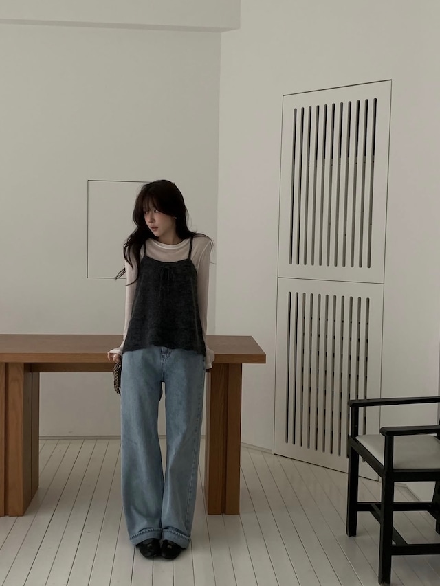 (予約) miel / 123 Salt kimo fleece denim 1color