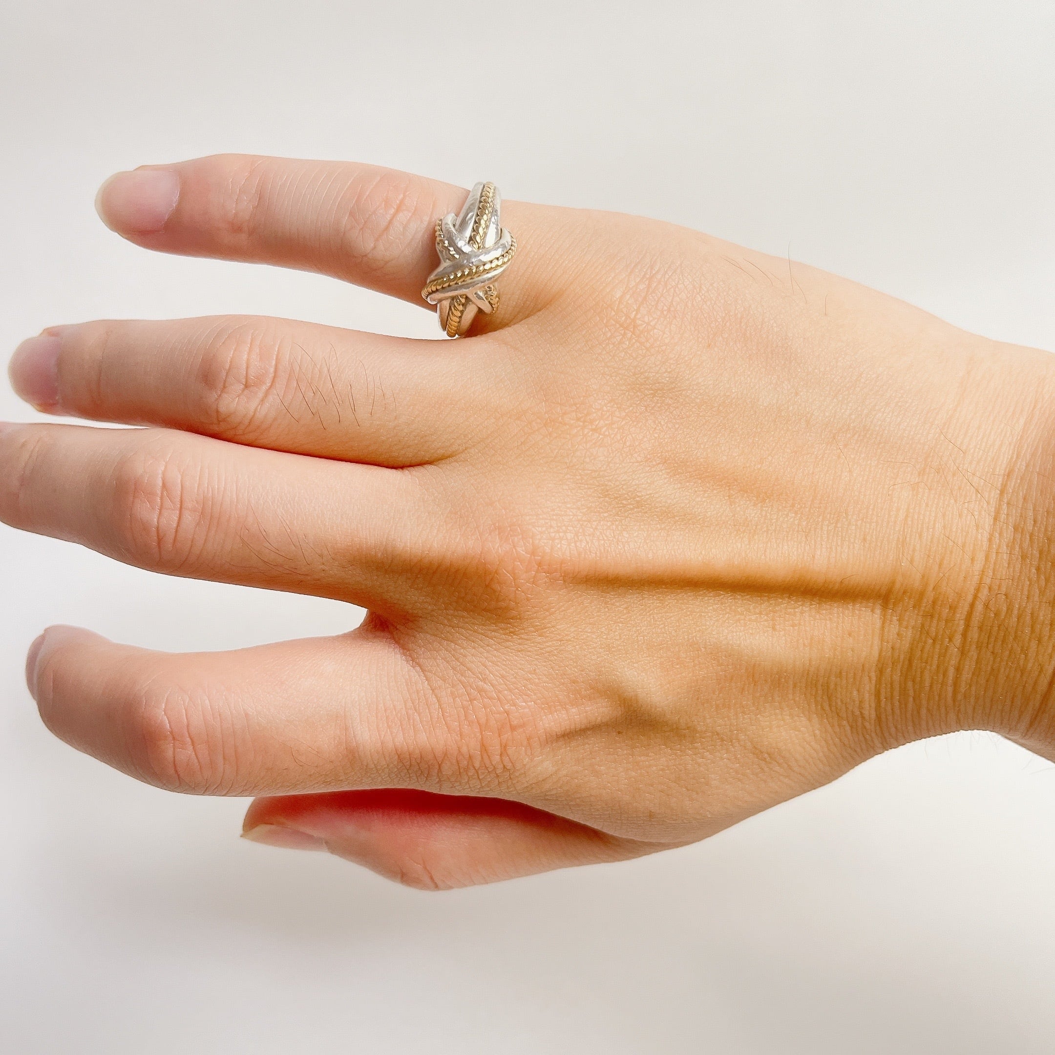 ティファニーシグネチャーコンビリング925 750 12号