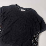 TSUMORI CHISATO ツモリチサト 切替 デザイン ポケット ドルマンスリーブ風 五文袖 七分袖 Tシャツ カットソー 2/ダークグレー レディース