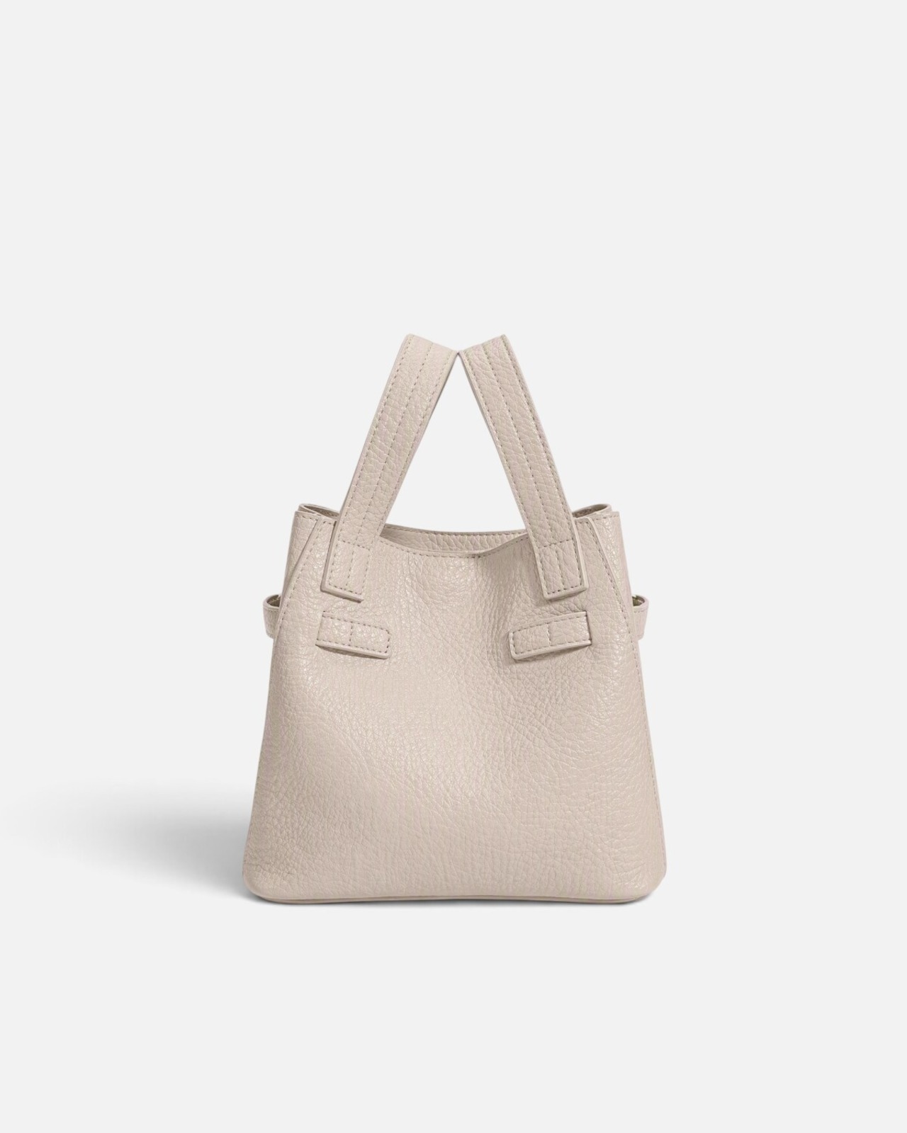 SOFT BUCKET HANDBAG / WHITE