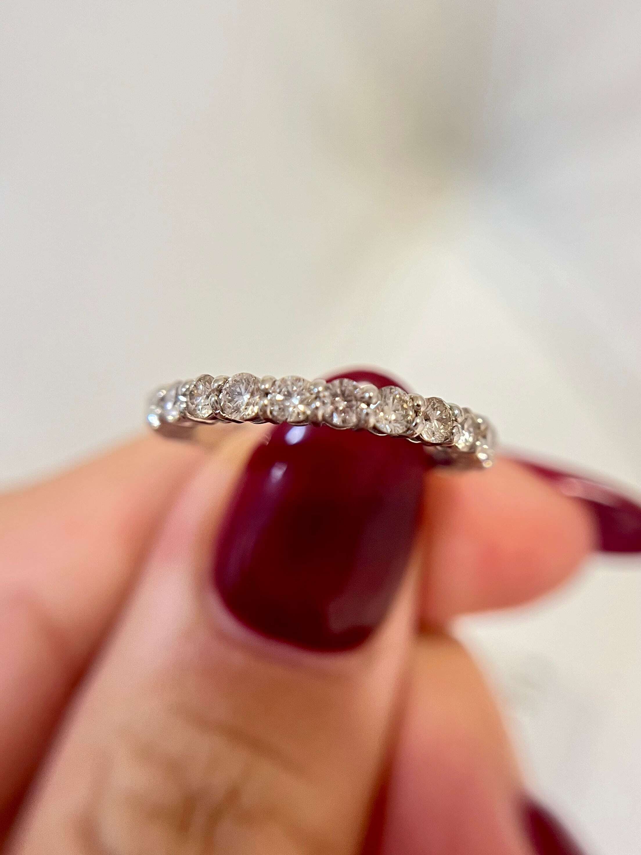 GEM QUEEN ハーフエタニティリング 1ct ハーフエタニティリング1ct | GEM QUEEN