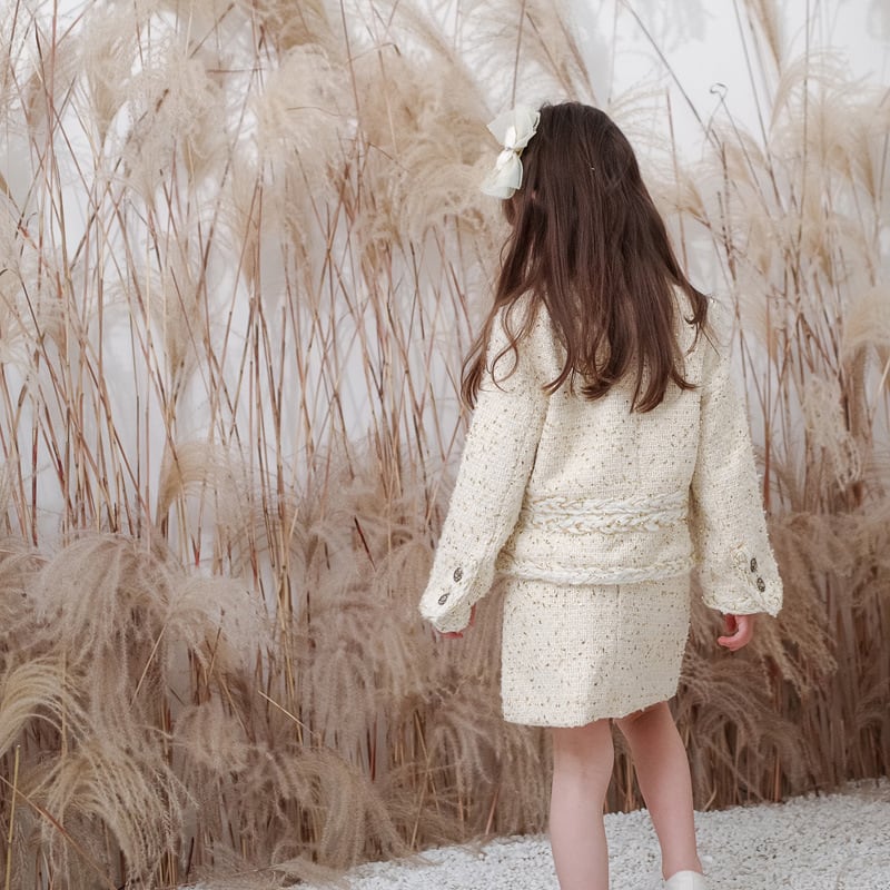 ジャケット＆ワンピース ツイードセットアップ 100㎝〜160㎝ | Formal Kids