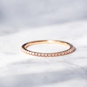 【MICRO】Diamond Half Eternity Ring