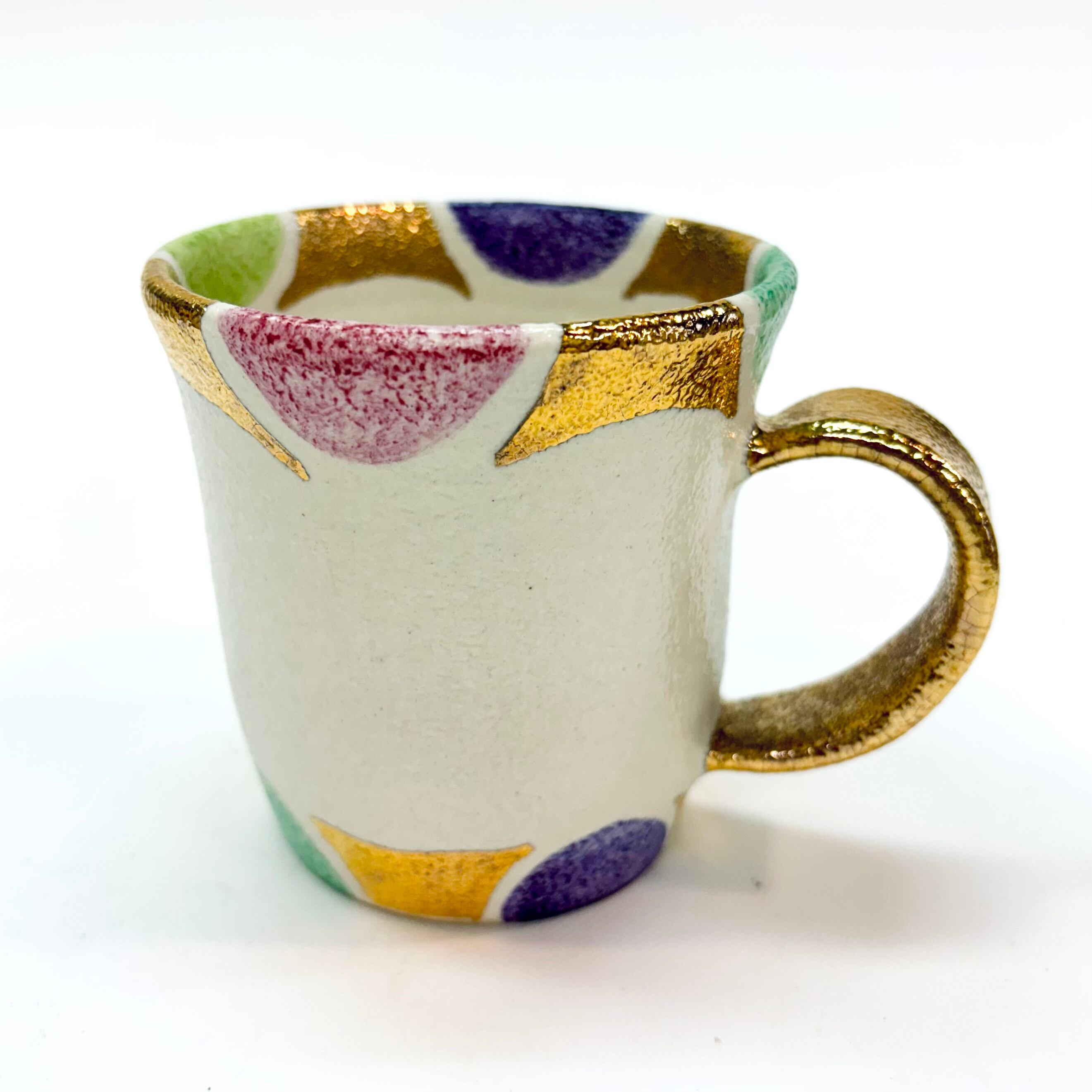 金彩色絵マグカップ (240343)