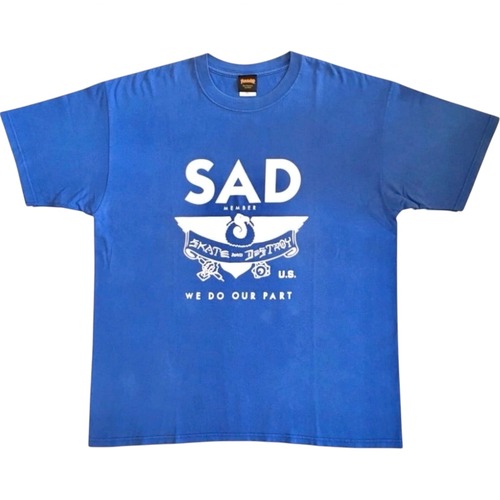THRASHER SAD Tee / anvil / XL