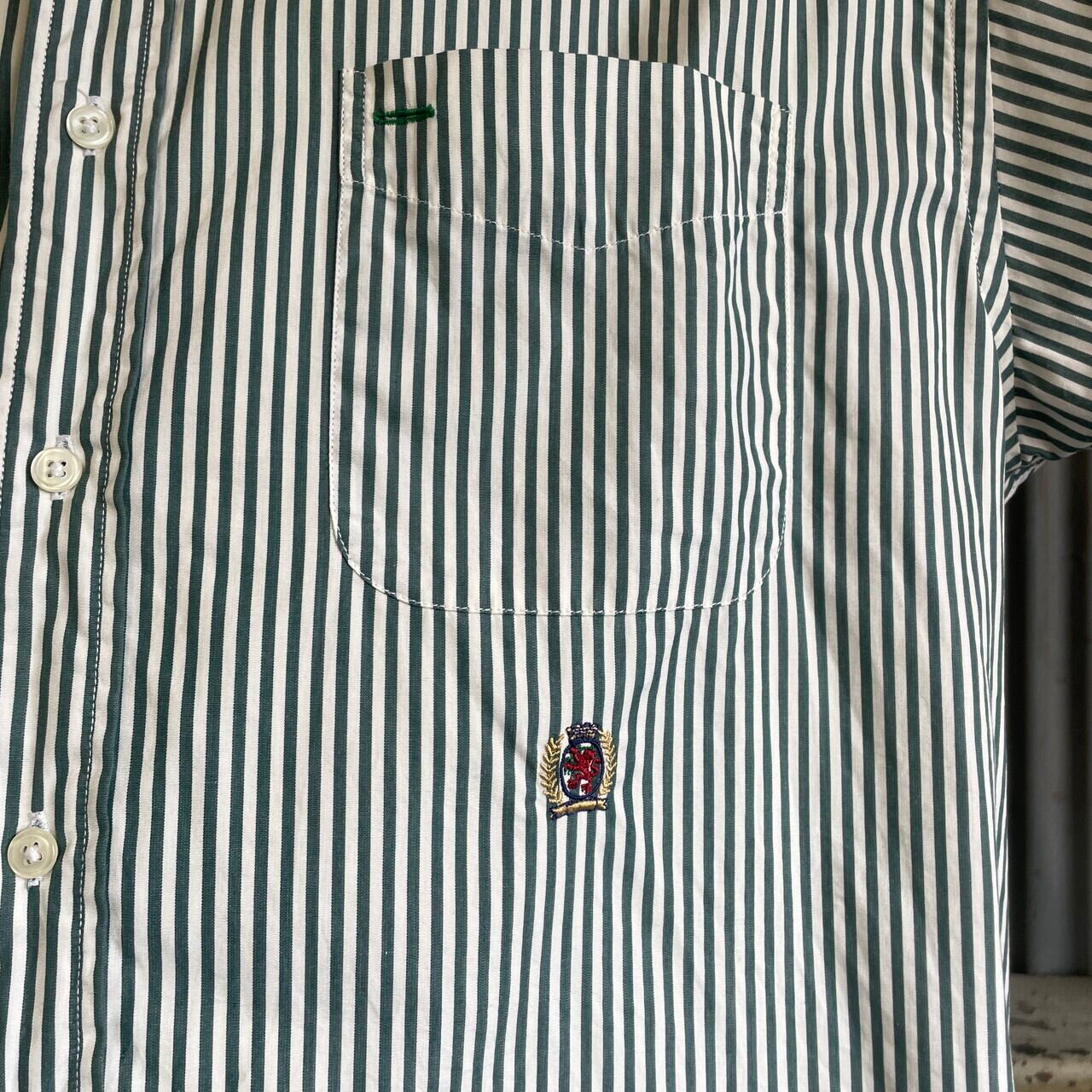 90年代 TOMMY HILFIGER GOLFトミーヒルフィガー ストライプシャツ