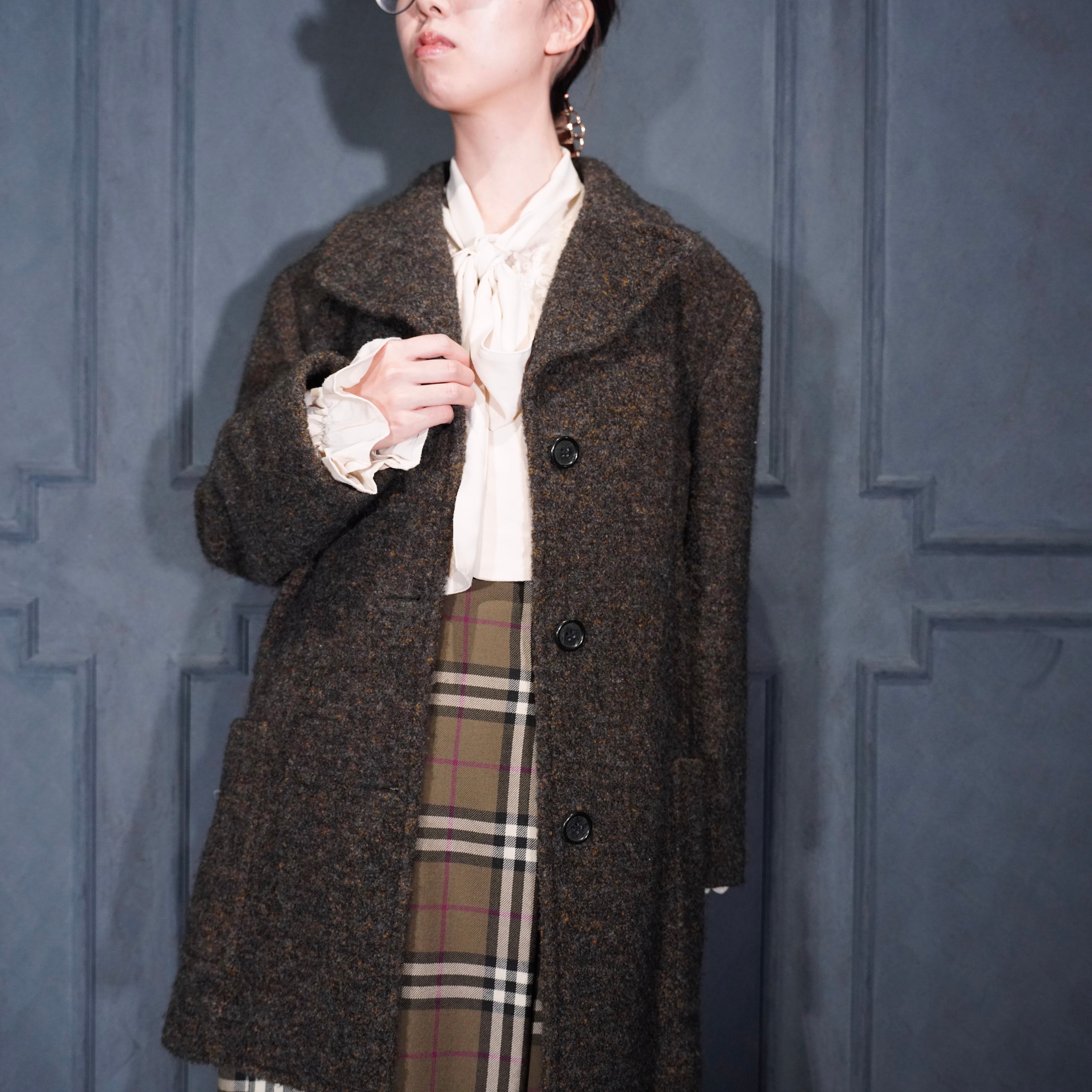 ETRO ALPACA WOOL HALF COAT/エトロアルパカウールハーフコート