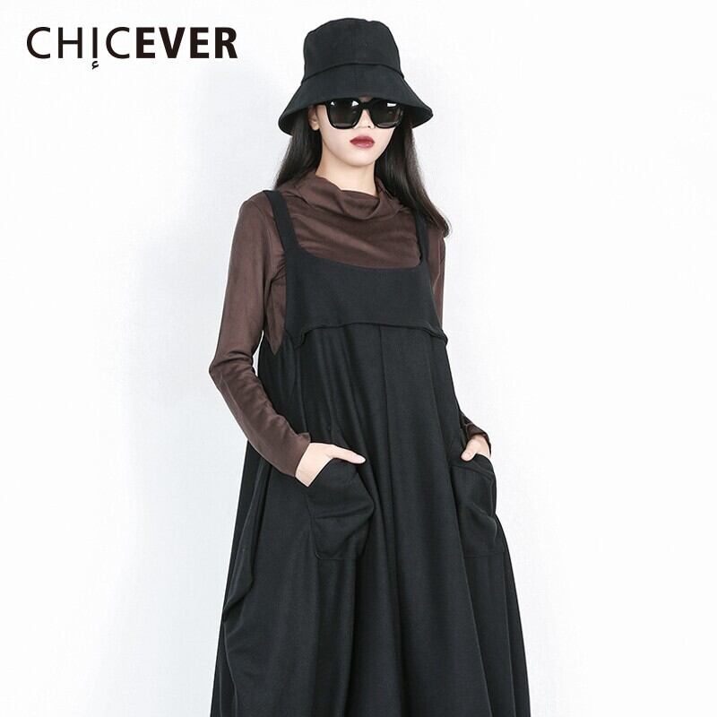 CHICEVER春のTシャツ女性タートルネック長袖特大女性のTシャツトップス服 ロング スプリング 春物 6base568439996504