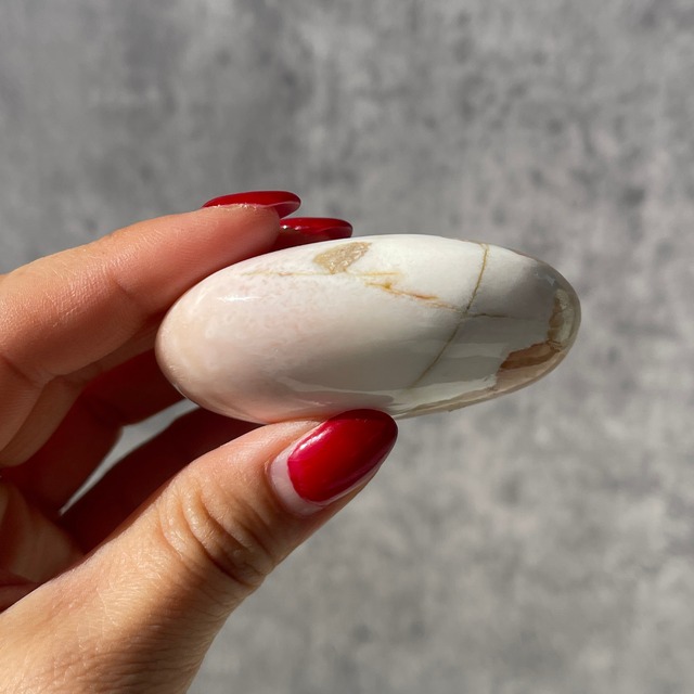 【スコレサイト×スティルバイト】パームストーン｜握り石｜鉱物 天然石 パワーストーン