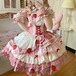 ゆめかわ♡アシンメトリーいちごドレス　wanpi122