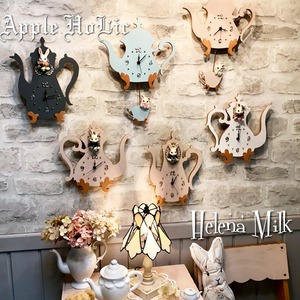 ウォールクロック【Helena Milk Clock・ヘレナ ミルク】 うさぎ