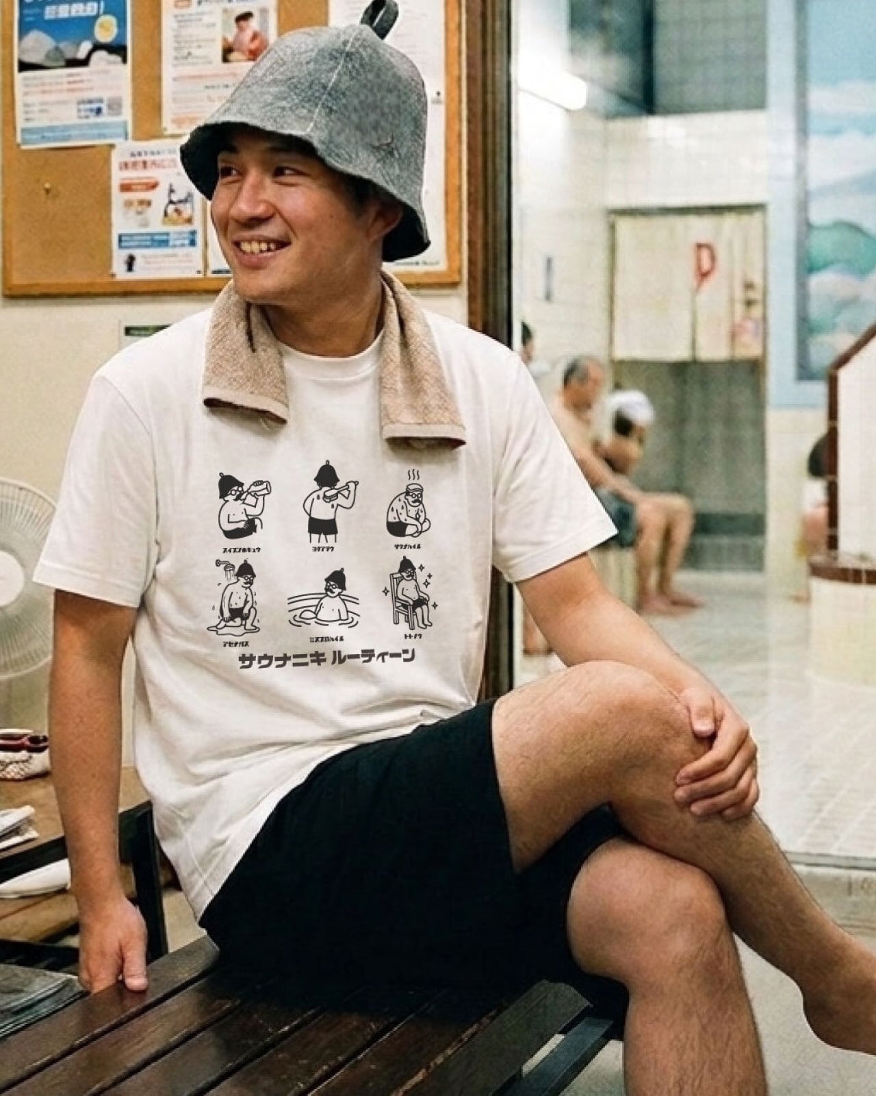 【サウナニキルーティーン】 ユニセックスTシャツ⭐︎マジックマインド