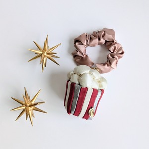 バッグチャーム【Xmasポップコーン（あか）】