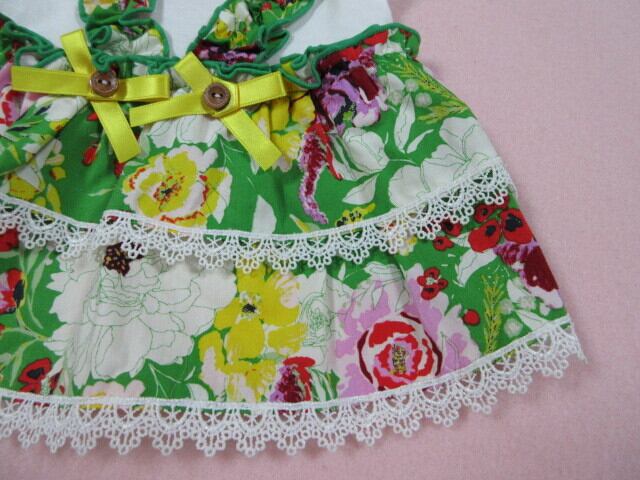 picone × marvel コラボ ワンピース SMサイズ Marvel マルベル×Picone Mサイズ 胴回り38㎝ FlowerGardenワンピース