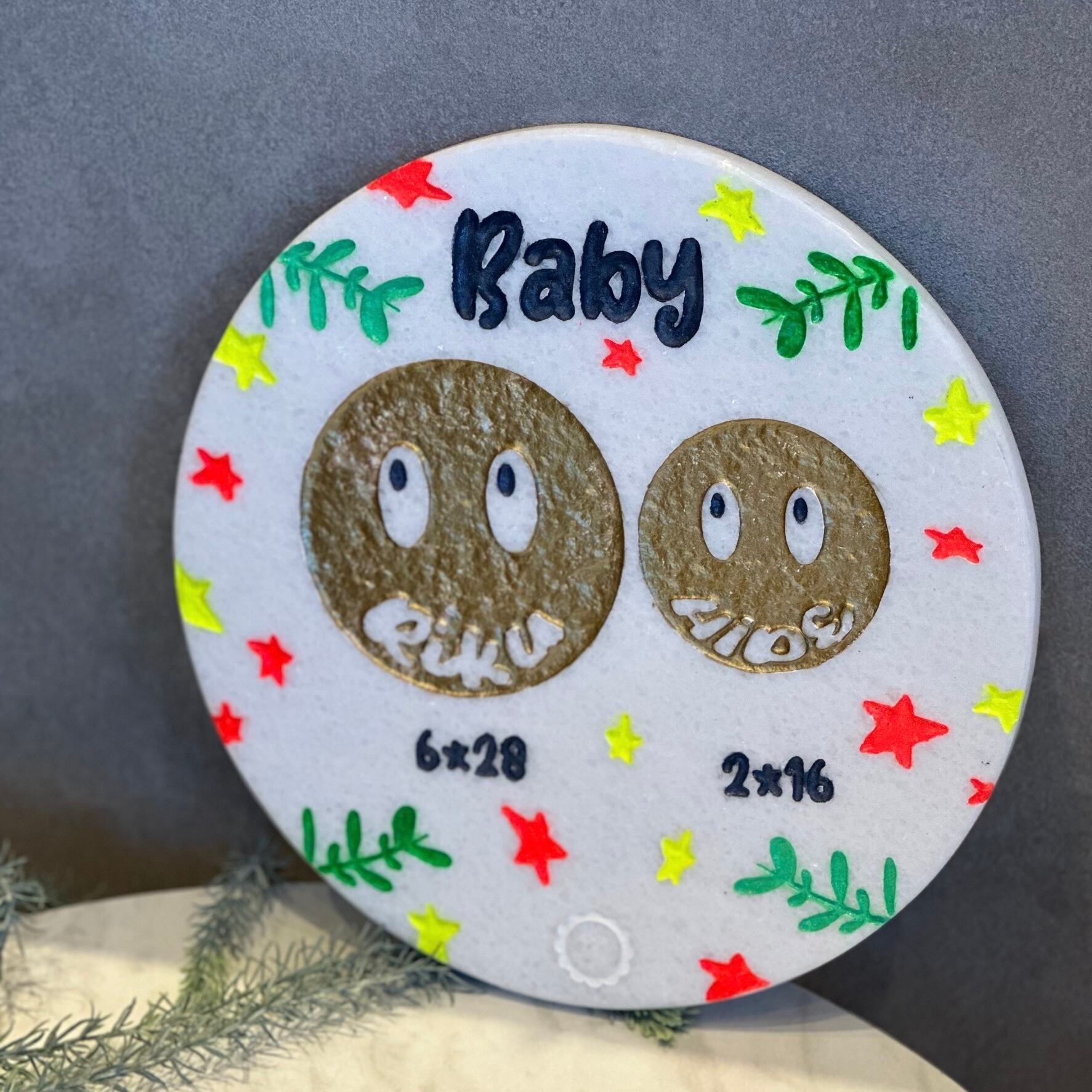 【小】“2人ver” お名前オーダー オリジナル オーダーメイド 子供 誕生日 ギフト プレゼント