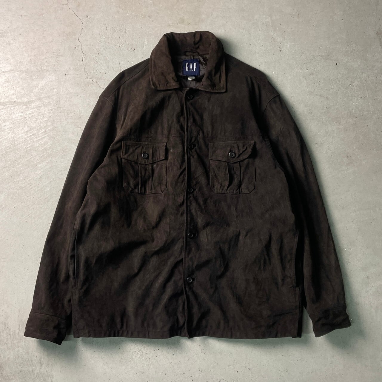 Y2K leather shirt jacket 00's新品未使用