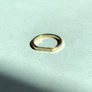 〈Brass〉signet ring / 2mm