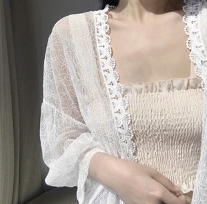 レディース トップス ルームウェア パジャマ 部屋着 サマーニット 上着 8分丈 丈長 長袖 ボリューム袖 Vネック ストレート フェミニン チュール シフォン フリル レースアップ 透け感 シースルー 伸縮性 薄手 サテン かわいい きれいめ シンプル カジュアル 上品 ラフ ルーズ とろみ感 ラブリー キュート プリンセス 都会的 ラグジュアリー ロマンティック ナチュラル セクシー 花柄 春 夏 誕生日 入学式 入園式 卒業式 卒園式 謝恩会 結婚式 花嫁 ママ マタニティ 通勤 デート お出かけ