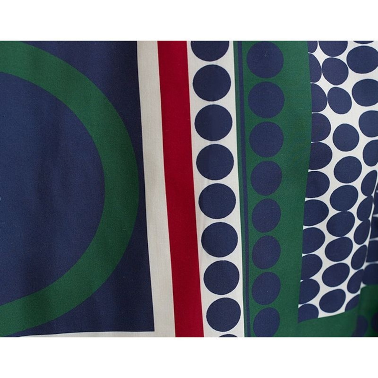 幾何柄 配色 シャツワンピース 30175