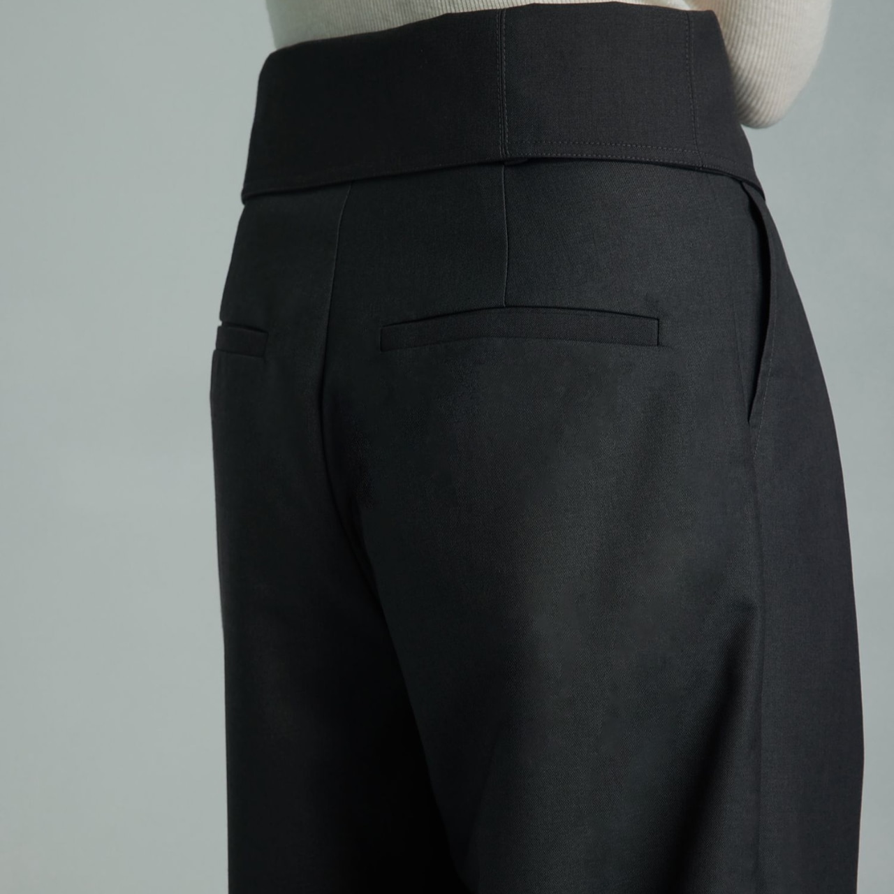 High-Waisted Wide Leg Full Length Pants T3692