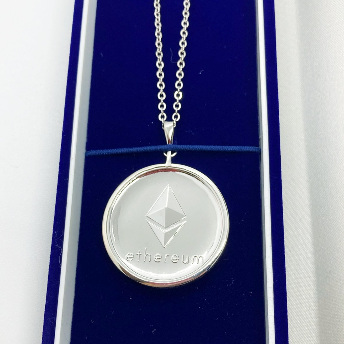 Ethereum シルバーネックレス / Silver Ethereum Medal Necklace