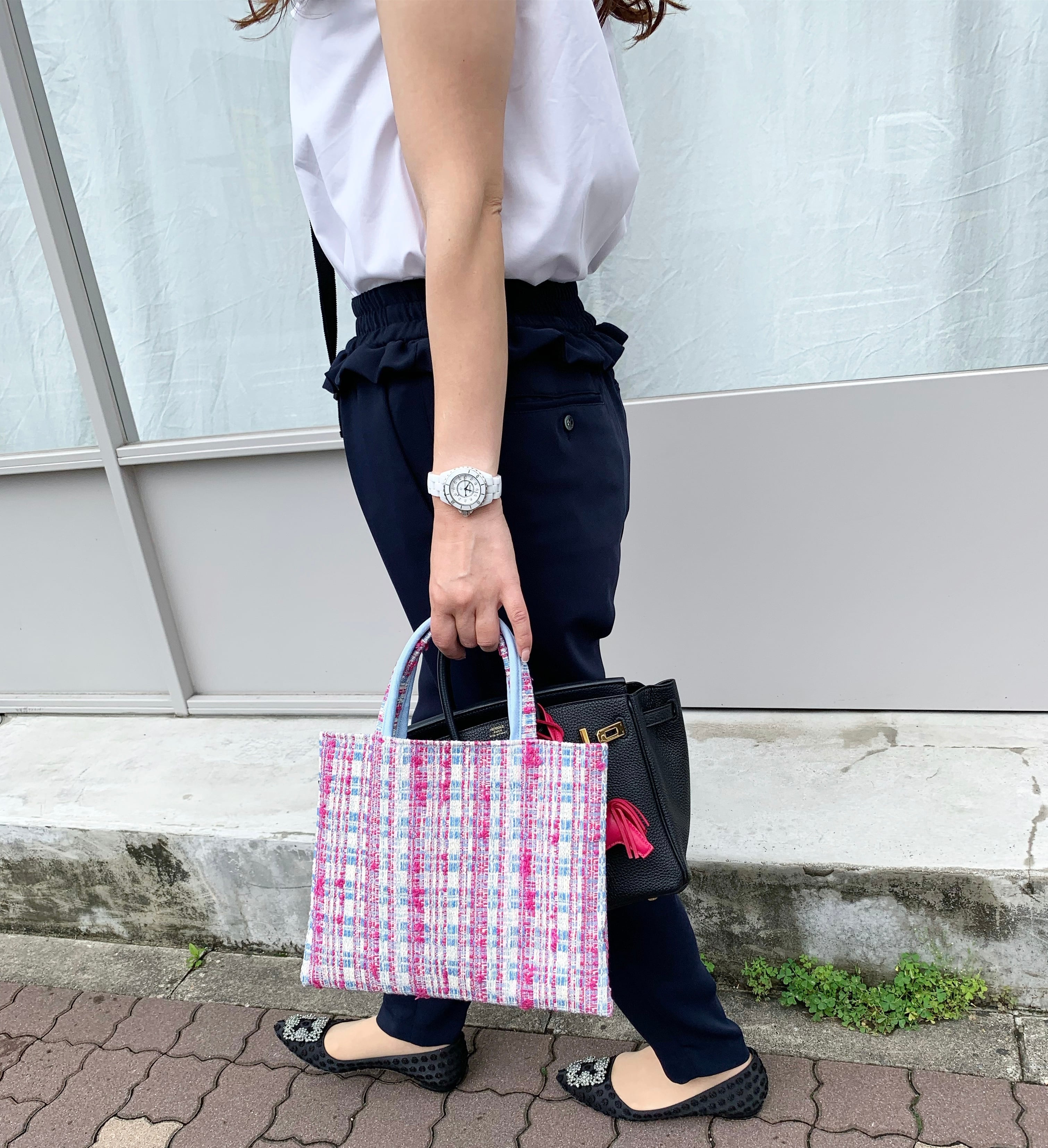 BIBIbag“MINI”BIBI soeurs. BIBIbag ビビスール ツイードミニ