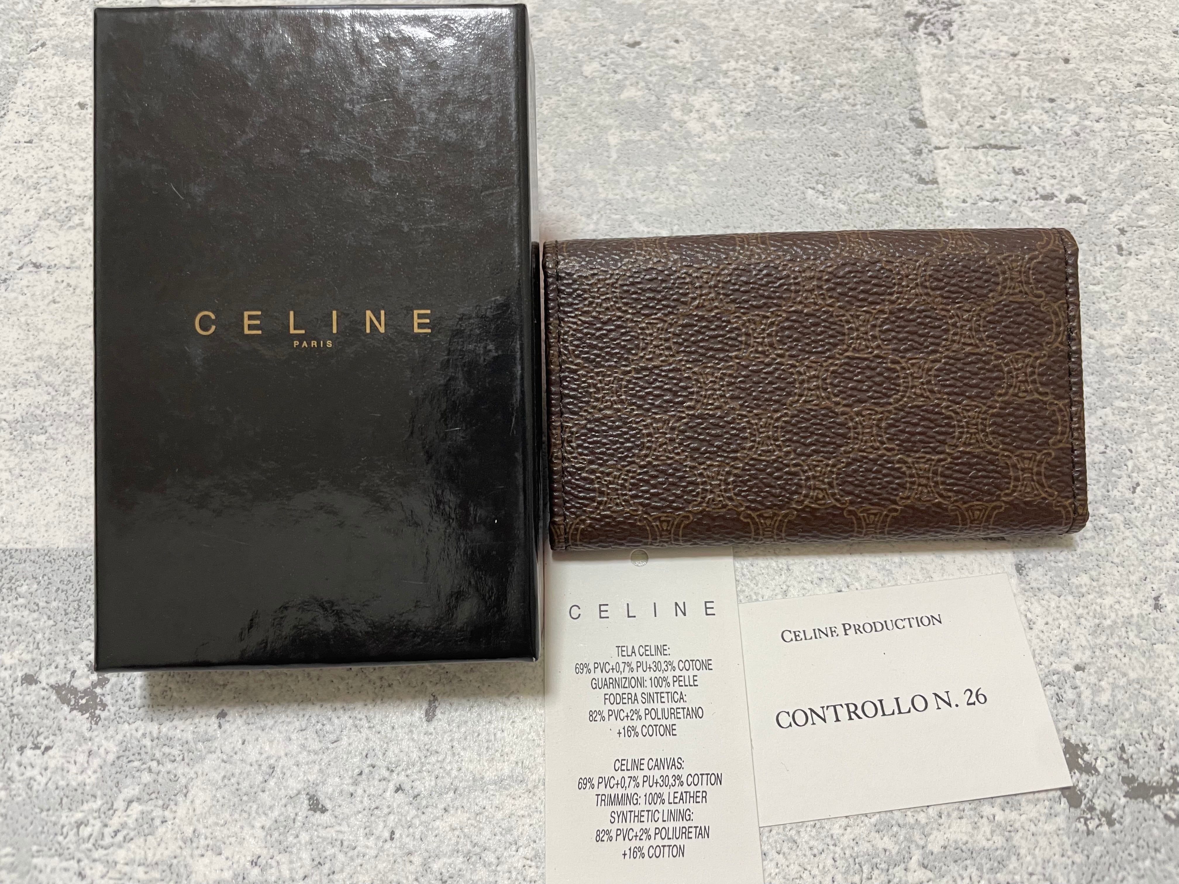 CELINE マカダム柄 キーケース 箱付き | Petit luxe Vintage