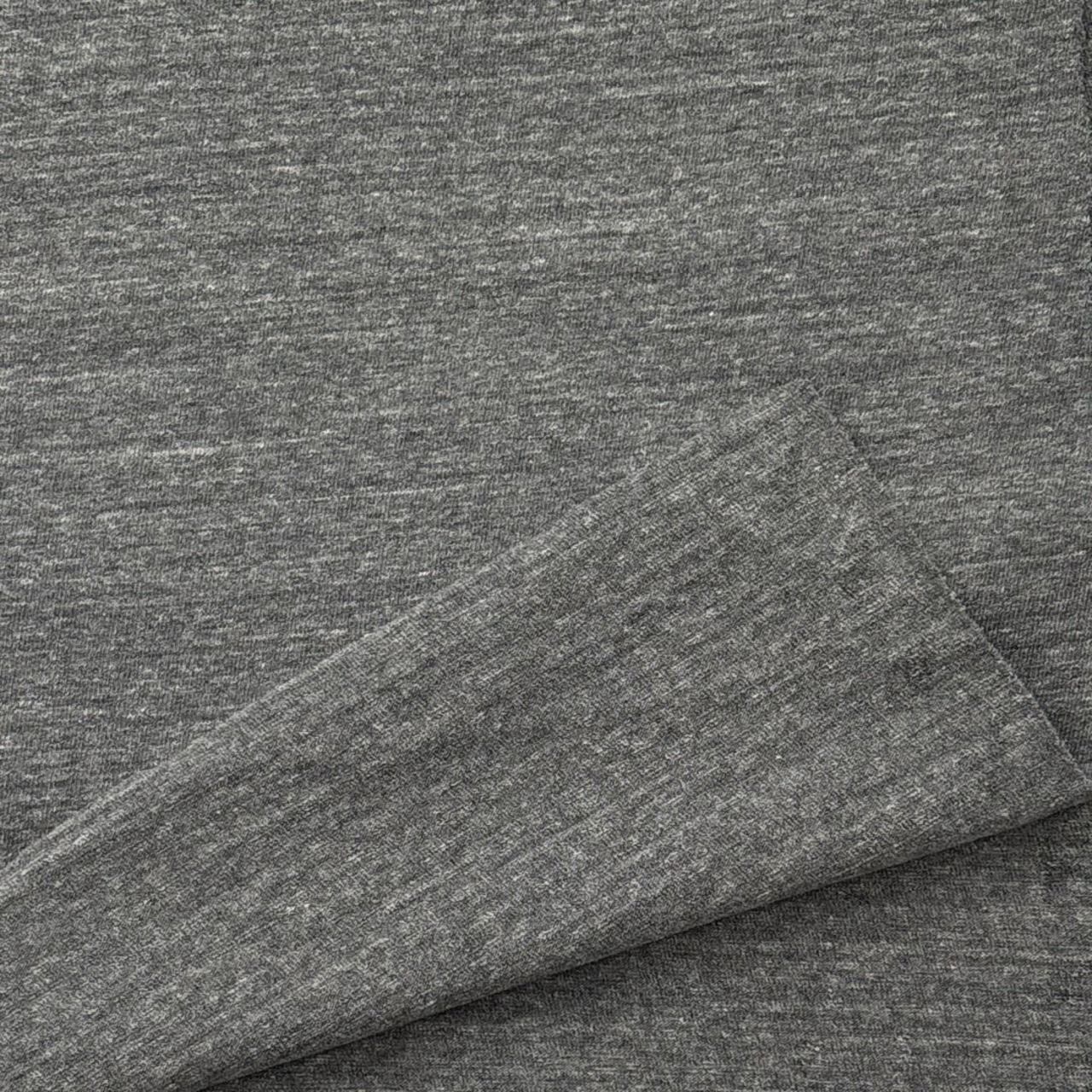 ★AM376◆4.2m◆ラスト１点！綿100％厚手天竺ニット生地◆杢グレー