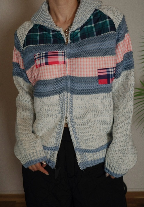 【 予約商品 】パッチワークニット●再販なし