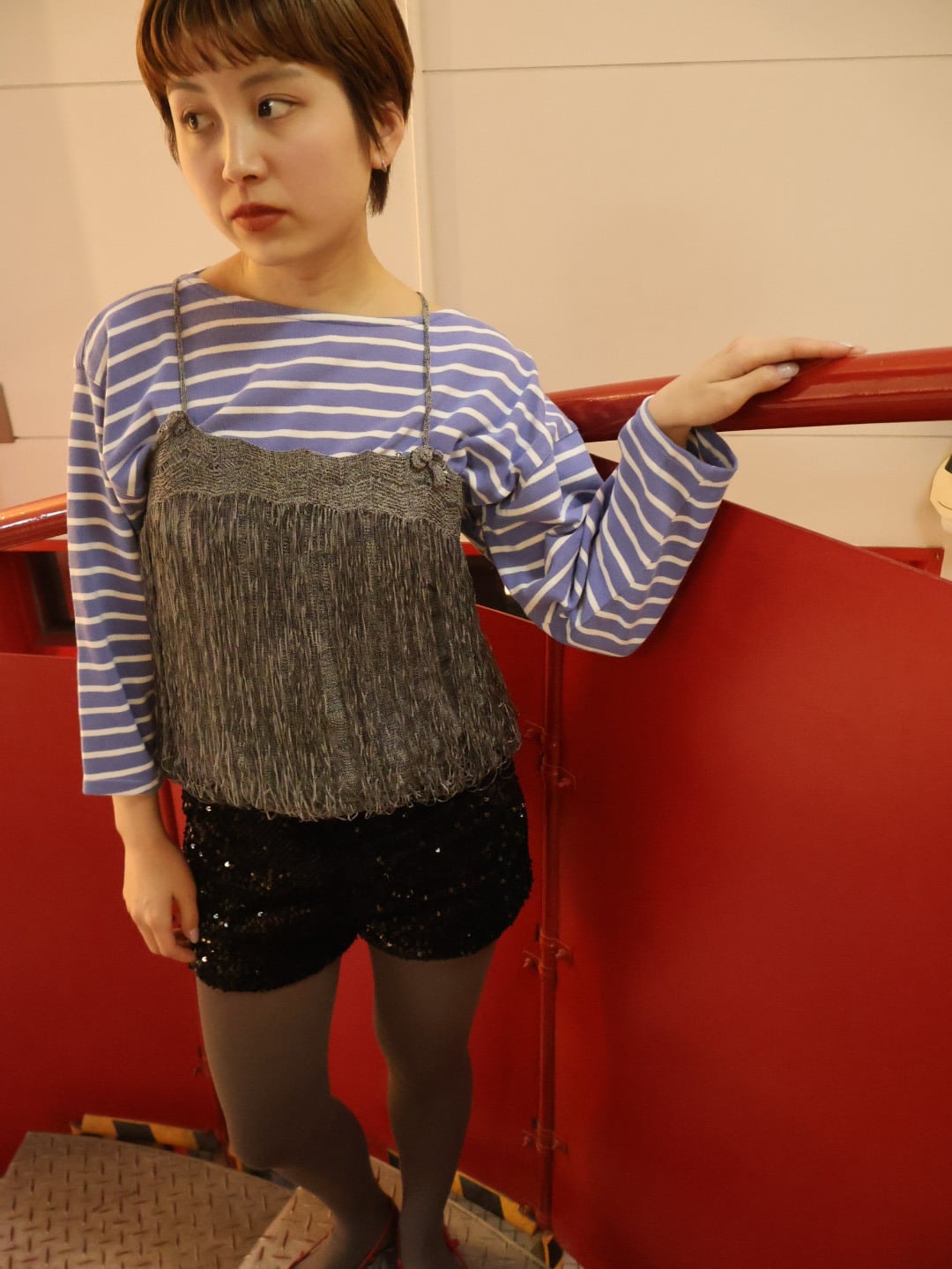 fringe design camisole【1806】