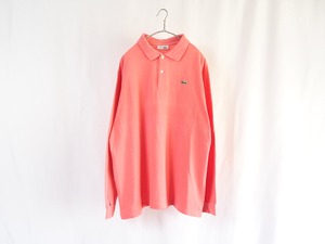 LACOSTE FRANCE製 長袖ポロシャツ size:6 /Pink