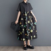 フラワー シャツワンピース  30120