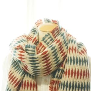 509 Harlequin Scarf red,green