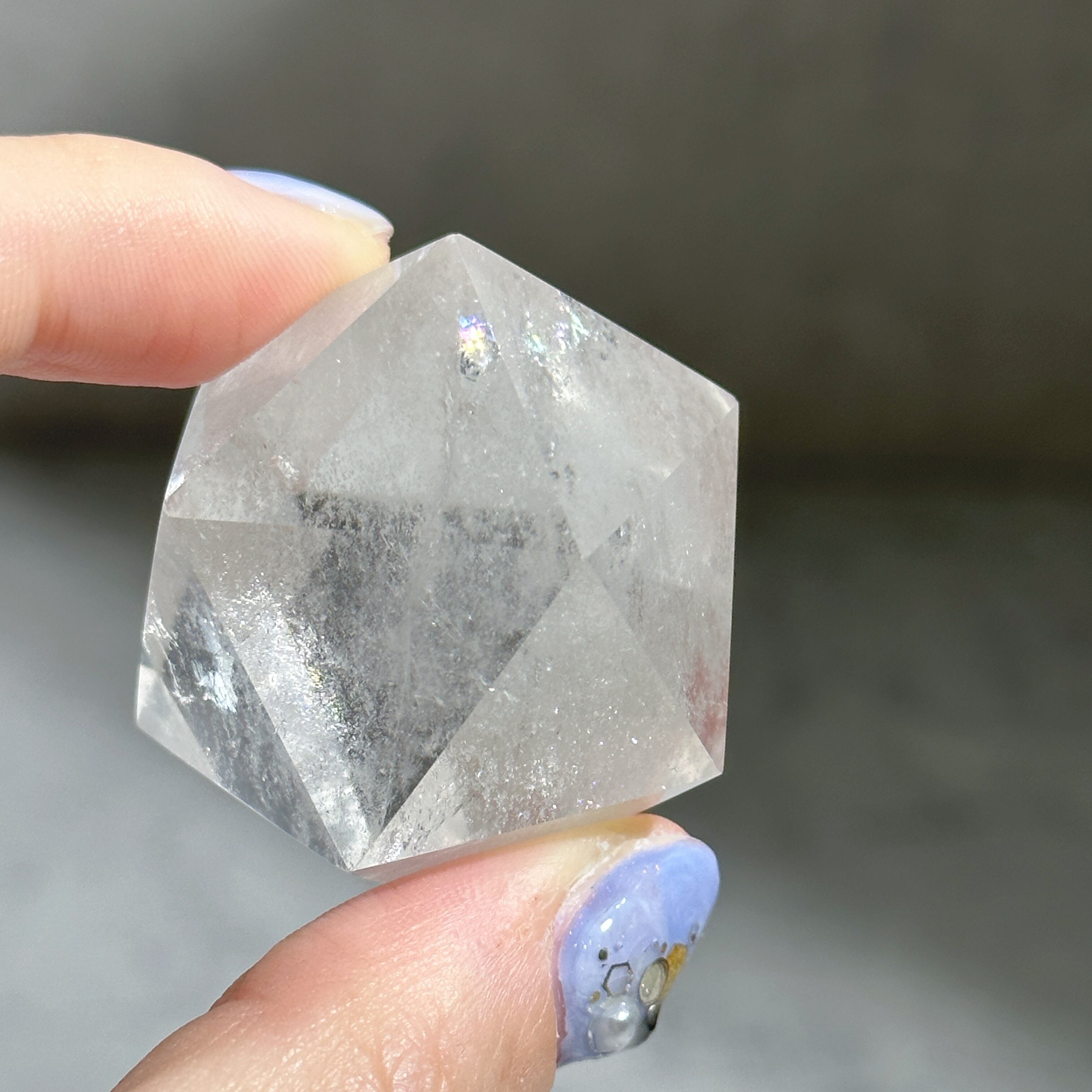 虹◎ミナスジェライス産クリアクォーツ 二十面体21◇Clear Quartz