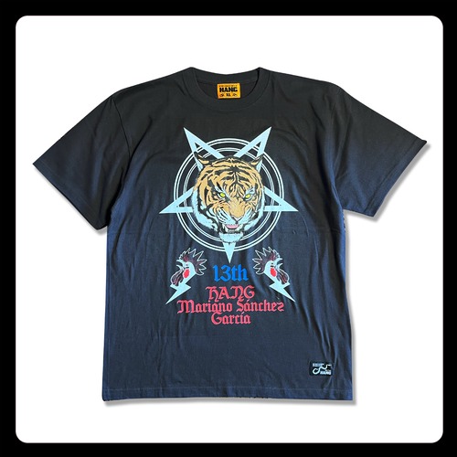 【HANG】ハング The Pentagram Tiger ペンタグラム タイガー (BLACK) メンズTシャツ (予約注文商品) 5月22日13:00〜4日23:59まで
