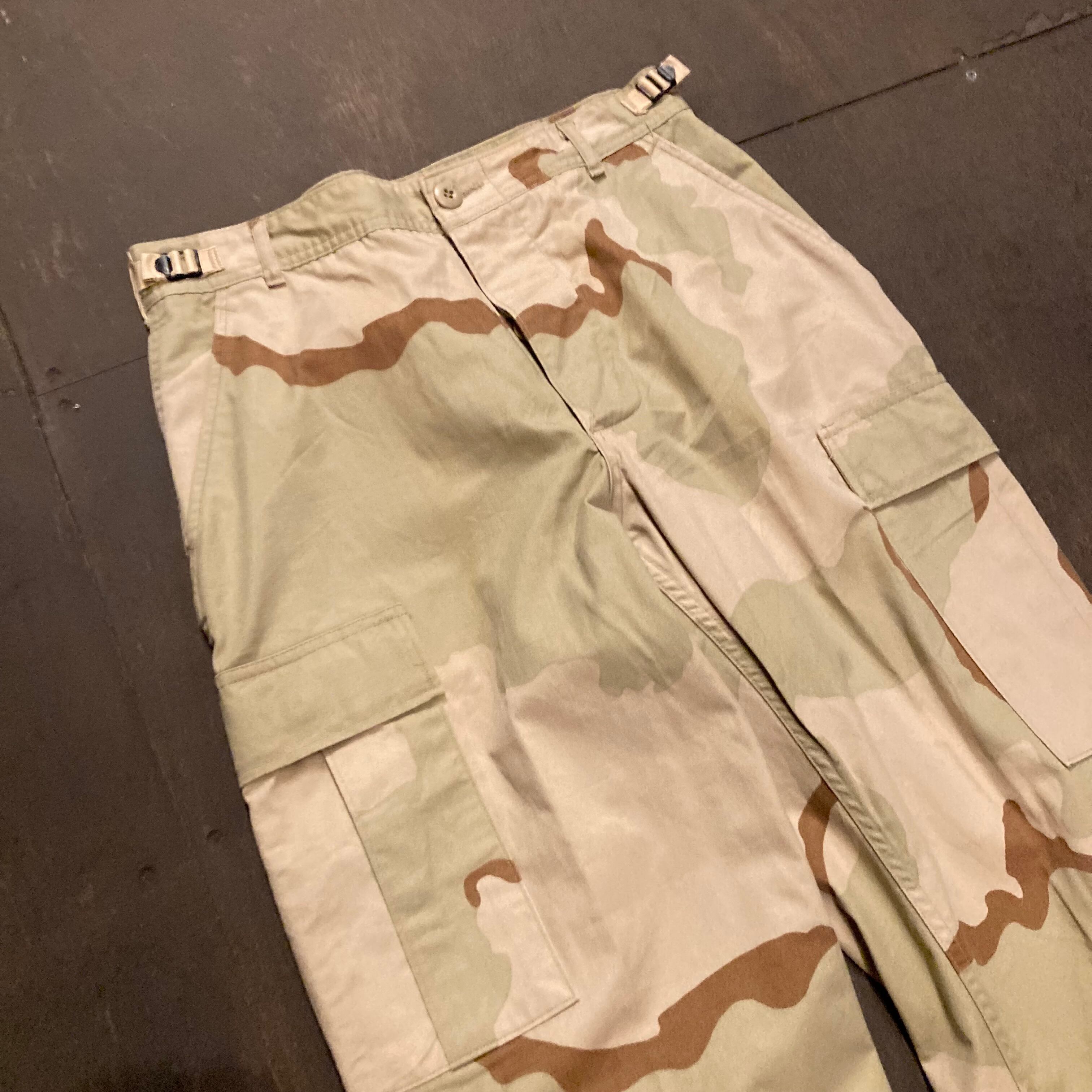 90s US Army 米軍 実物 3C デザートカモ 迷彩 カーゴパンツ リップス