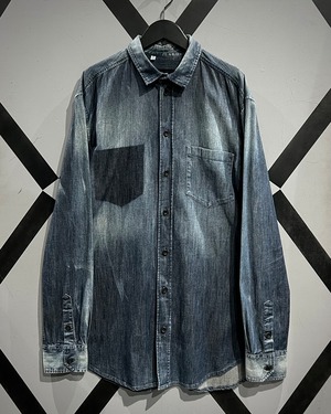 【X VINTAGE】"D&G" Fade Design Vintage Denim Shirt