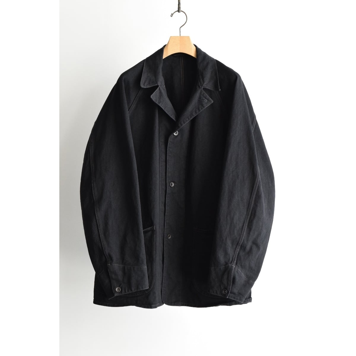 COMOLI ｜ ブラックデニム ジップショートジャケット | HJ GALLERY
