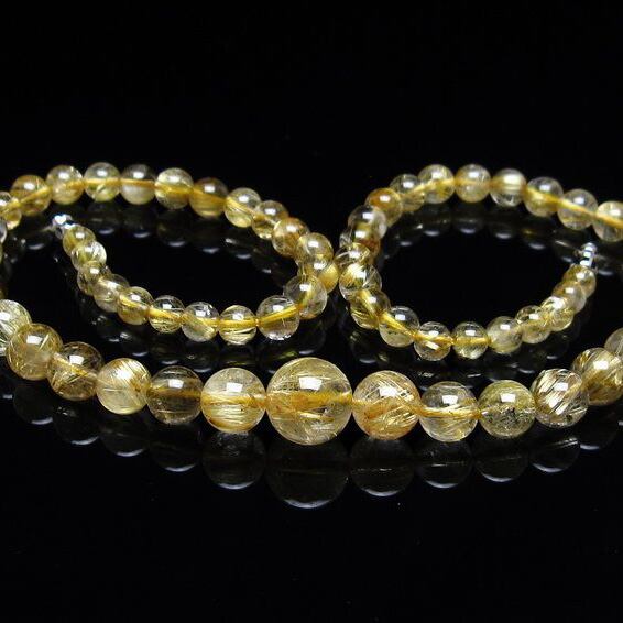 タイチンルチルクォーツ ネックレス 一点物 113-550